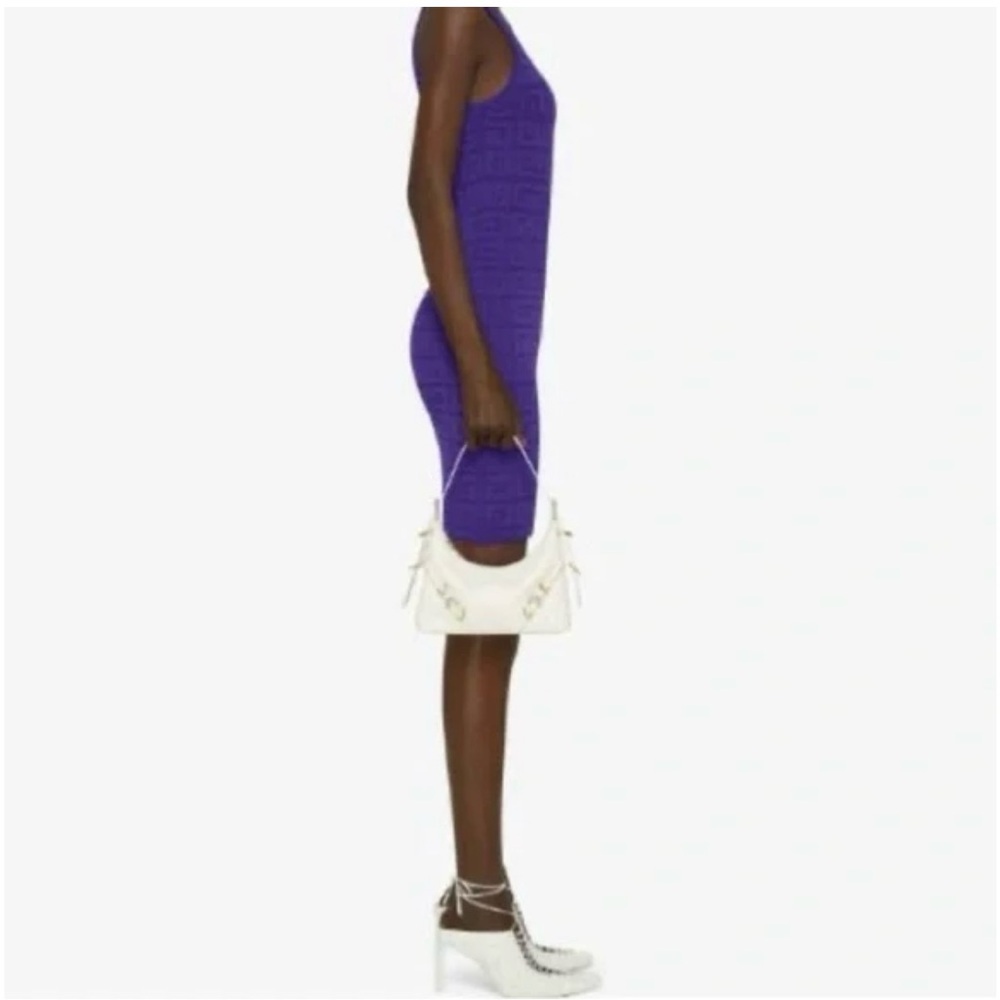 Givenchy 4G Monogram Jacquard Knit Tank Top Dress in Dark Purple NWT! - Picture 2 of 9